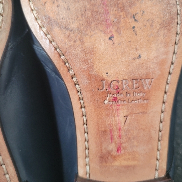 J. Crew Monk Strap Black Loafer Italian Leather - Picture 9 of 9